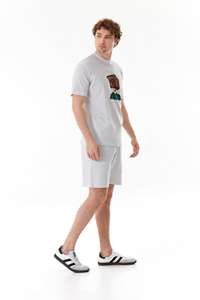 Fulla Moda Digital Print Crew Neck T-Shirt