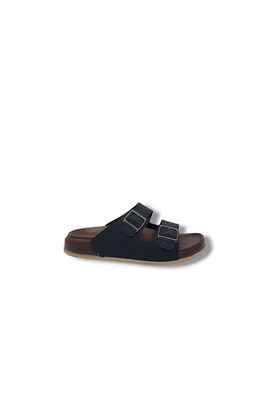 Zerhan Παντόφλες καθημερινής χρήσης Witta 55201 Unisex Μαύρη Πόρπη