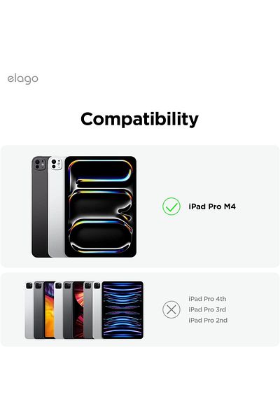 Elago جراب مغناطيسي M4 لجهاز iPad Pro مقاس 13 بوصة - أزرق مع وظيفة السكون والاستيقاظ التلقائي