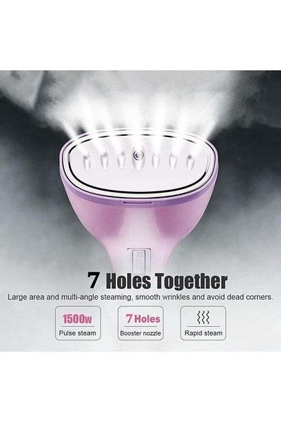COOYA Portable Garment Steamers, 1500W, 300ml Handheld, 7 holes 15Seconds Fast-Heat, for Home Travelling