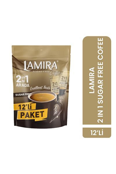 LAMİRA Lamira Coffee 2 in 1 Without Sugar 12G*12S