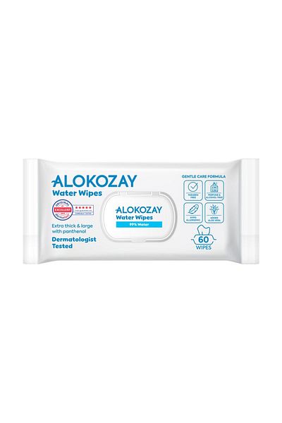Alokozay 99% Water Baby Wet Wipes - 60 Wipes