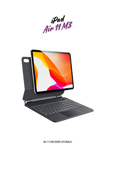 qpen حافظة كمبيوتر لوحي متوافقة مع iPad Air 11 M3 2025 مع لوحة مفاتيح مغناطيس...