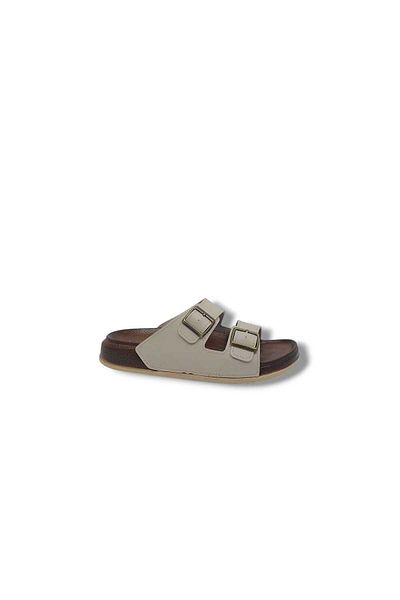 Zerhan Παντόφλες καθημερινής χρήσης Witta 55201 Unisex Beige Buckle