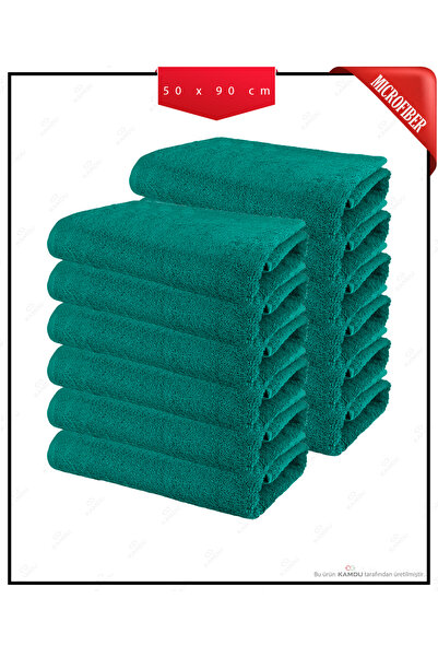 XAMANTHA 12 Adet Mikrofiber Kuaför Berber El Yüz Spor Havlusu Saç Boyası Tutm...