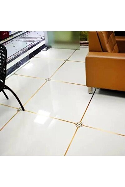 3M Duvar Dekor 1 Cm 50 Metre Altın Sarısı Fayans Arası Şerit Bant Dekoratif Dekor Bant