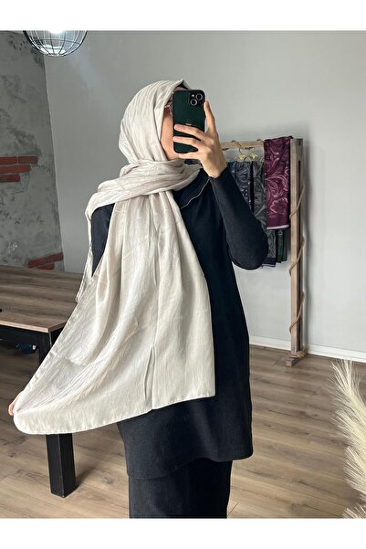 Merwiss Italian Wave Pattern Jacquard Stone Shawl