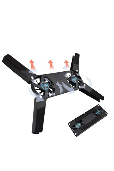 KEREM YAPI MARKET Ultra Küçük Boyutlu Katlanabilir USB Laptop Soğutucu (2 Fanlı)
