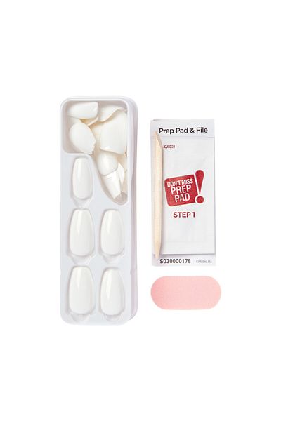 Impress KISS IMPRESS COLOR NAILS MEDIUM COFFIN- FROSTING IMC501C