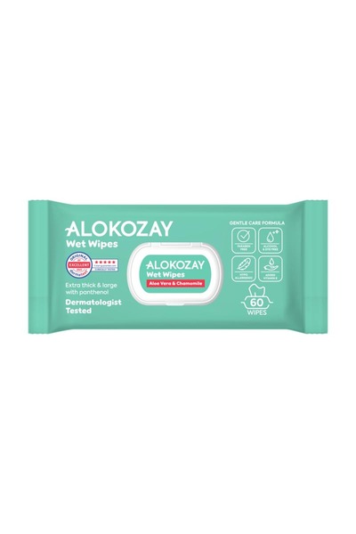 Alokozay مناديل مبللة للأطفال - الصبار والبابونج، مناديل مبللة للأطفال حديثي ...