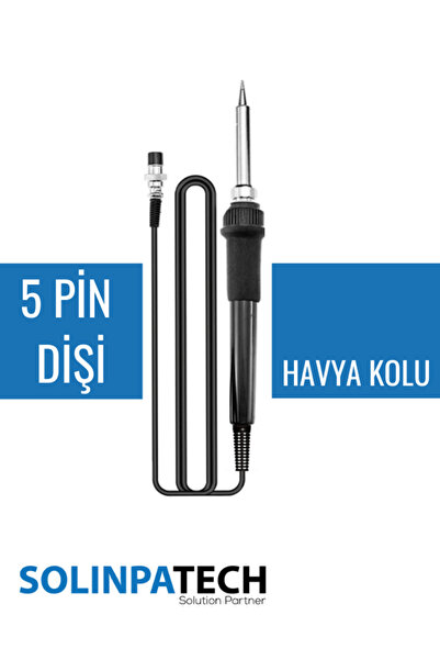 SolinpaTech 936 Istasyon Havyası Ile Uyumlu Lehimleme Kolu – 5 Dişi Pinli Yed...