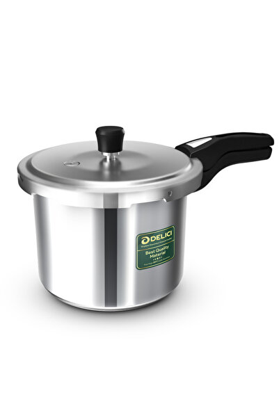 DELICI قدر ضغط ديليتشي بدون تنقيط، سعة ٣ لترات، رأس سفلي | ألومنيوم بكر فاخر | نظام تحكم ذكي في الانسكاب