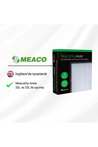 Meaco MeacoDry Arete One 20L ve 25L Hepa Filtre