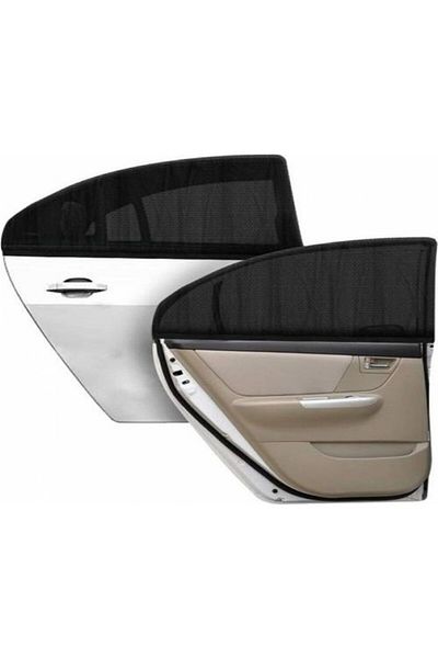 COKLEAS Vehicle Auto Side Window Sunshade 2-Piece Car Sun Protection Curtain (Universal)