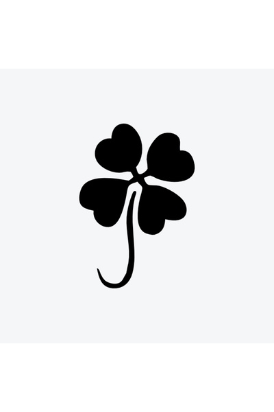 ONE SPRAY TATTOO Minimal Dört Yapraklı Yonca Dövmesi (SPREYSİZ)