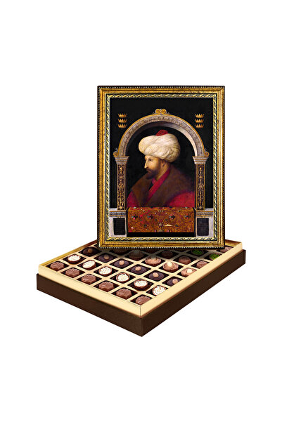 Fatih Sultan Mehmet Çerçeveli Tablo Kutuda Spesiyal Çikolata Büyük Boy (588 g)