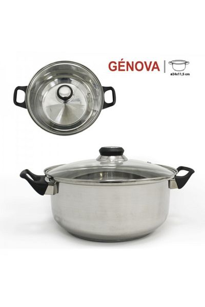 Quttin Set of 6 cooking pots, Genova, 12 pieces