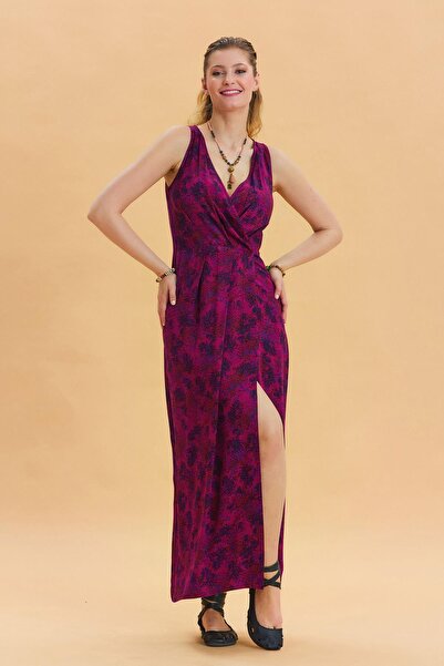 Los banditos Μακρύ φόρεμα με λαιμόκοψη V με λεπτομέρεια