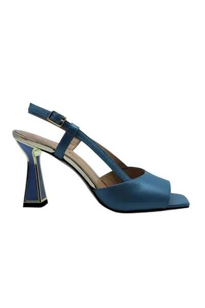 Poletto HAKİKİ DERİ MAVI-ALTIN Sandalet Topuklu 319 260 V1