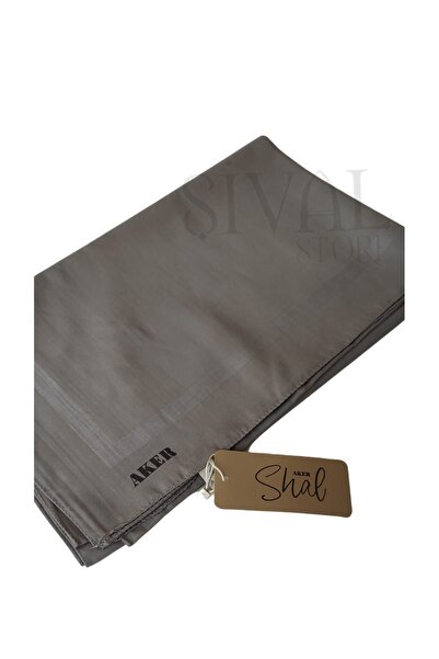 Aker Dark Gray Straight Cotton Shawl - 973