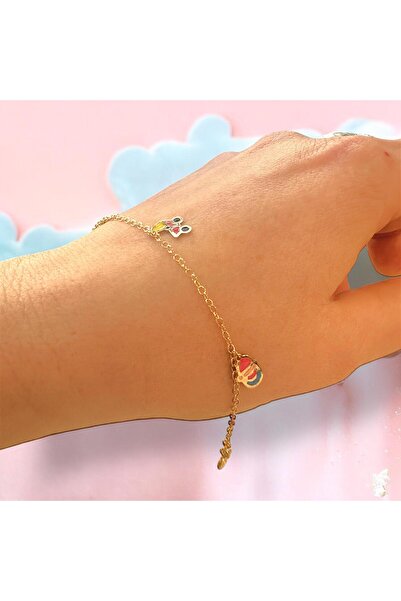 Sarraff 18 AYAR ALTIN BEBEK ARABASI ÇOCUK BİLEKLİK