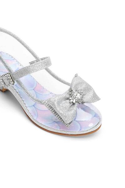 Baby DS Pantofi de sticlă prințesă argintie