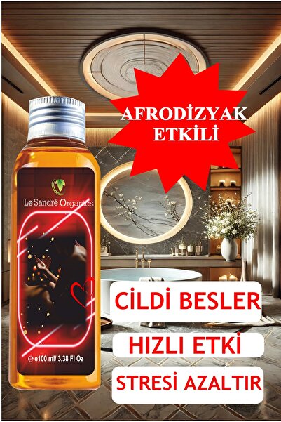 Le Sandre Organic Masaj Yağı Aromaterapi Tropikal Koku 100 ml