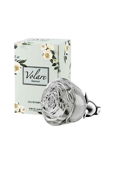 Oriflame Set complet pentru Ea, Apa de parfum Volare Forever 50 ml, insigna Dactylion, trandafir rosu