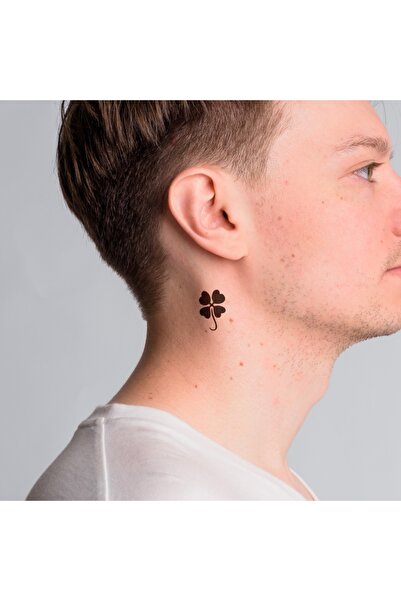 ONE SPRAY TATTOO Minimal Dört Yapraklı Yonca Dövmesi (SPREYSİZ)