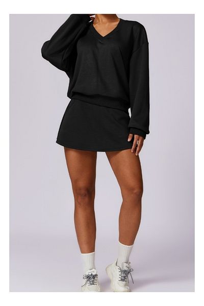 KAWN YOGA Womens Loose Fit Light Sweatshirt.