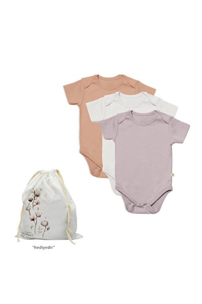 Biorganik BiorganiK 3-piece Modal Baby Body Set - Girl, Boy, Pouch, Snap Fast...