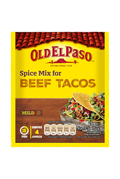 Old El Paso مزيج توابل تاكو (لحم بقري خفيف) الأصلي 25 جرام
