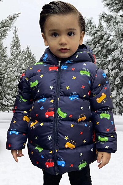 Firststops Спортивний чоловічий пуховик - з капюшоном і зіркою на комірі