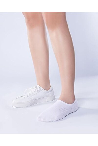 Deribond Női fehér zokni 9 darab pamut, tornacipő, láthatatlan zokni