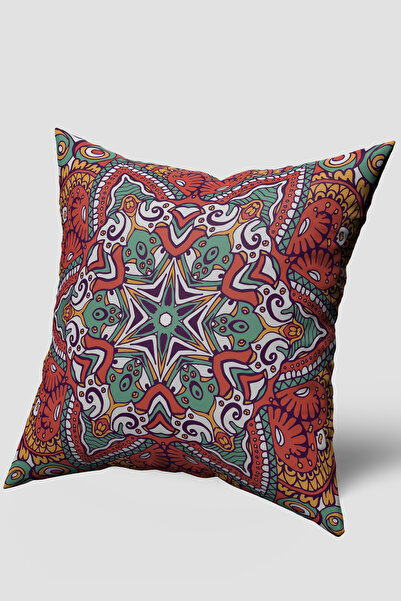 EsnafAli Λευκό πράσινο ρετρό vintage μοτίβο ριχτάρι μαξιλαροθήκη