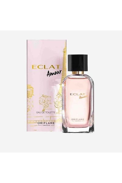Oriflame Complete set for Her, Eclat Amour women's perfume, Dactylion badge with motivational message