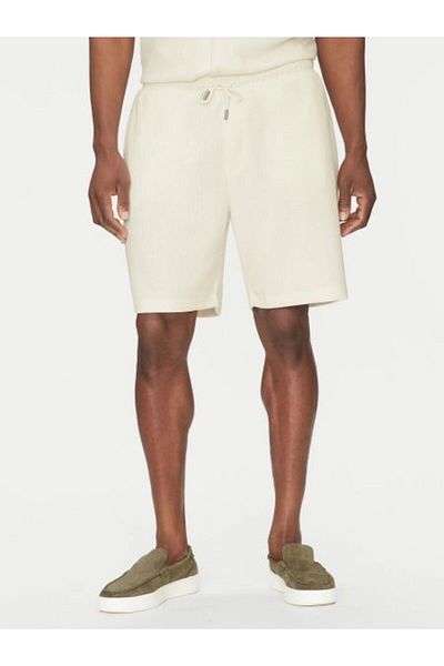Guess Baron Textured Knit Shorts Ανδρικό λευκό σορτς M5gd41kcry0-g047