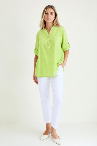 Vitrin Judge Collar Sequin Blouse