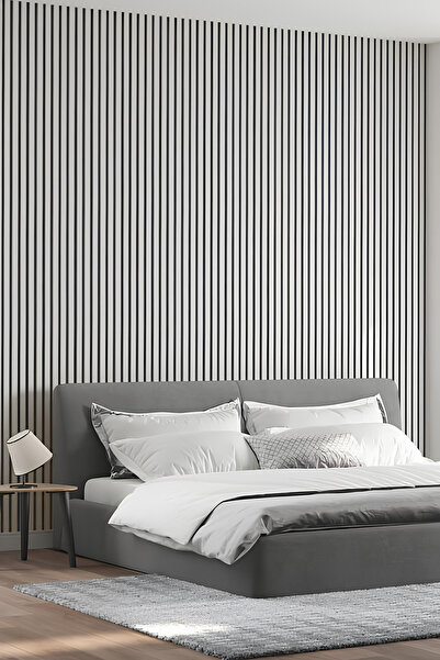 Free Home Mdf Ahşap Akustik Duvar Paneli 100x275 Cm - Beyaz