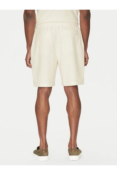 Guess Baron Textured Knit Shorts Ανδρικό λευκό σορτς M5gd41kcry0-g047