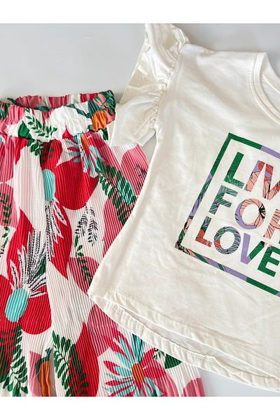 Puffin Kids Pleated Pants and T-Shirt