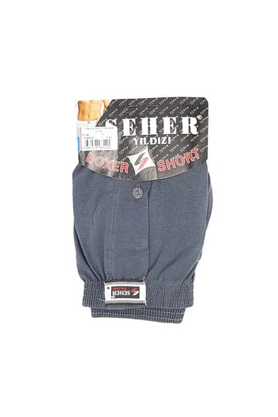 Seher Yıldızı 8 Piece Combed Boxer Anthracite