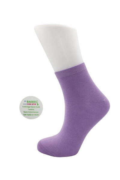 KARDEŞLER ÇORAP Γυναικείες κάλτσες μπαμπού μισό πόδι πολύχρωμες χωρίς ραφές απλές κάλτσες 6-συσκευασία