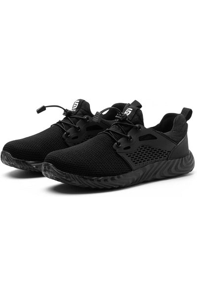SLIMTA Safety Shoes for Men Women Steel Toe Boots Non-Slip Lightweight Breathable Sneakers