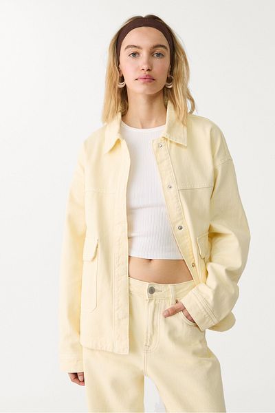 Stradivarius Twill overshirt with pockets