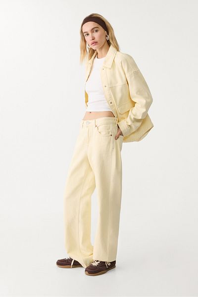 Stradivarius Twill overshirt with pockets