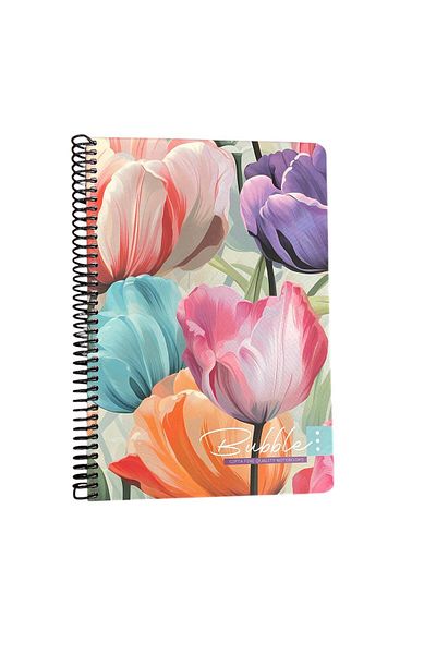 Gıpta Bubble Book Spiral Hard Cover Notebook 17*24 100 Yp. Striped