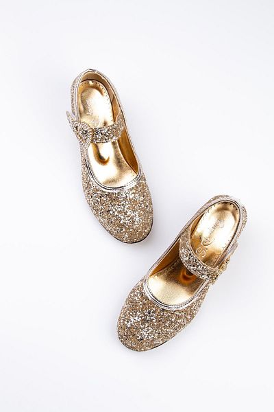 Baby DS PANTOFI CU TOC SPARKLE AUR 35