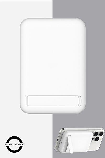 SWORD Magsafe Powerbank 10.000mAh 20W Hızlı Şarj Standlı ve Taşınabilir iPhone ve Android Uyumlu