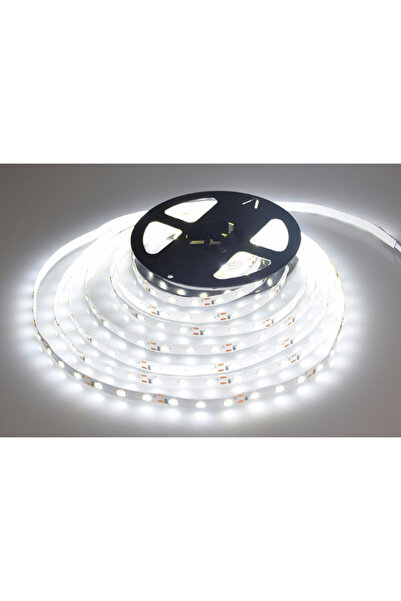 Cata LED Şerit bant 5 metre CT-4480 10 çip SMD 12V Beyaz Işık 6500K 60 LED/m ...